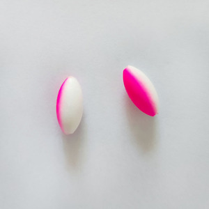 Leurre de pêche ovale en mousse EPS rose/blanc léger pour la pêche en mer - Product Image 4