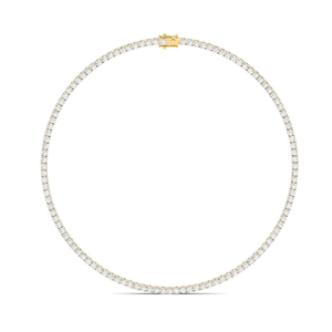 Collier tennis en diamant taille ronde Éternelle grâce, bijoux fins élégants, collier classique étincelant pour femme - Product Image 5