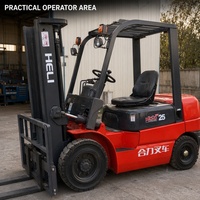 Carrello Elevatore Diesel Usato Heli da 2,5 Tonnellate in Vendita, Capacità 2,5t, Modello CPCD25, Caricatore Industriale, Disponibile per Spedizione Globale