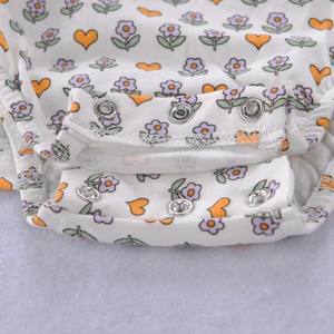 Продажа с фабрики, 100% хлопковое платье для маленьких девочек, летнее платье с цветочным принтом и оборками на рукавах, 2 шт. для детей 6-24 месяцев - Product Image 4