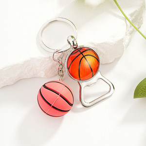 Multi Sport Ball <b>Keychain</b> <b>Bottle</b> <b>Opener</b> Football Basketball Soccer Baseball Tennis Keyring Cool Gift for Sports Enthusiasts - Product Image 2
