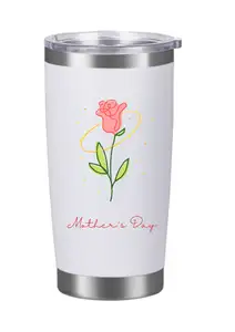Mothers Day Cadeaus 40Oz Tumbler Met Handvat Deksel En Stro Roestvrij Staal Metalen Moeder Moeder Dag Gift Mok 2024