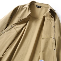 Veste décontractée rétro fonctionnelle multi-poches coupe-vent et imperméable en nylon à séchage rapide pour le quotidien en extérieur