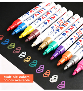 Lot de 12 marqueurs de <span class=keywords><strong>peinture</strong></span> inodores, non décolorants et non toxiques <span class=keywords><strong>pour</strong></span> DIY, albums, graffitis et pneus de <span class=keywords><strong>voiture</strong></span> - Product Image 5
