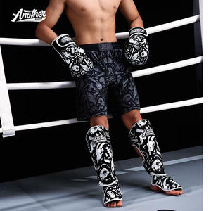 ANOTHERBOXER Protège-tibias de boxe professionnels Protection des pieds Cuir PVC Nylon Muay Thai Entraînement de sparring XS-S-L pour - Product Image 3