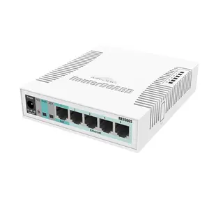 Best Selling CSS106-5G-1S 5x Gigabit Ethernet Smart Switch, SFP cage, plastic case, SwOS