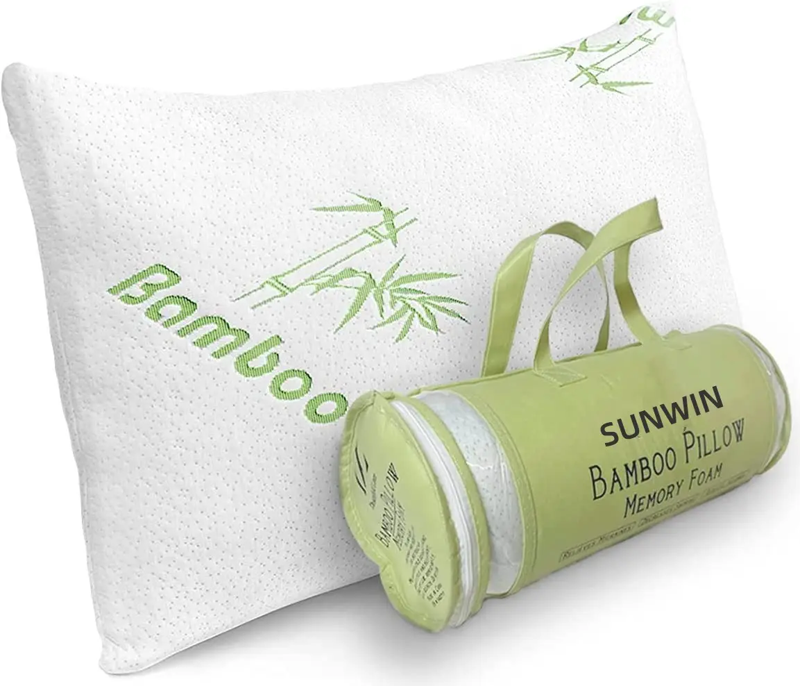 Высокое качество пользовательских Стандартный размер Квин-сайз охлаждения бамбуковой крышкой памятная пенная Подушка для сна