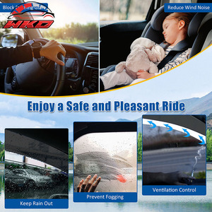 Viseras para Ventanas Internas de Acrílico para Ford F150 Cabina Regular 09-14, Deflector de Lluvia - Product Image 5