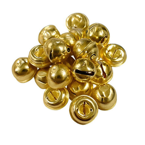 Campanelle in Metallo Dorato Ilan Cascabel 30mm 4 Pezzi Perline Classiche Durevoli per Abbigliamento - Product Image 2