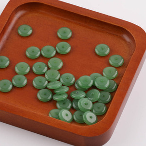 Chinese Style Imitation Jade Safety Buckle 12mm Round Acrylic Beads <b>For</b> DIY Bracelet Necklace Jewelry Making Accessories - Product Image 3