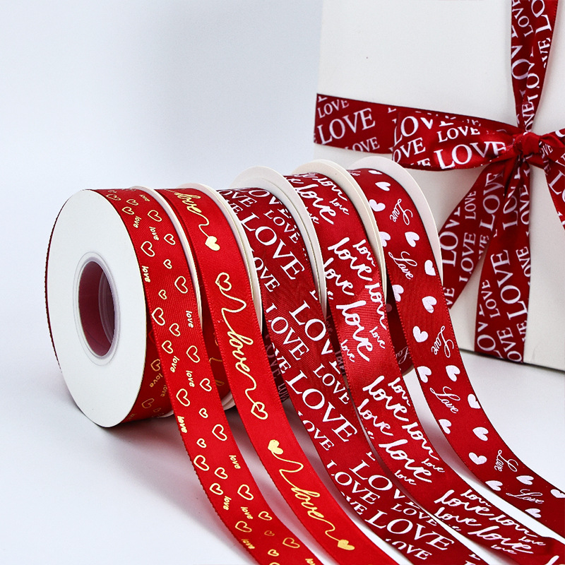 Wholesale Luxury Gift Wedding Ribbon Decoration Polyester Ribbon for Birthday and Valentine's Day Gift Packaging