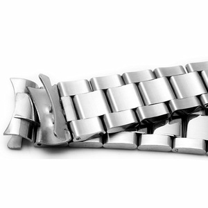 Luxus 20mm Schraub verbindungen Uhren armband Vergoldetes massives Edelstahl-Uhren armband mit Austern-Einsatz verschluss für Taucher uhren - Product Image 4