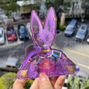<span class=keywords><strong>Pegatinas</strong></span> 3D Lenticulares Impermeables y Ecológicas con Impresión UV de Beerus, Dios de la Destrucción del Anime DB, <span class=keywords><strong>para</strong></span> Laptop, Refrigerador y Maleta - Product Image 5