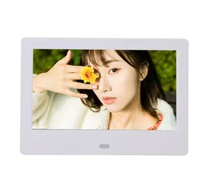 The cheapest 7-inch LCD digital photo frame 1024*600 resolution slide video picture player