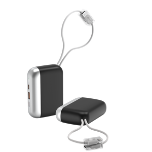 Banco de Energía Portátil de 5000mAh con Carga Rápida y Cable Integrado Doble, Personalizable con Logotipo de Fábrica - Product Image 5