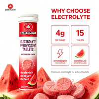 Comprimés effervescents d'électrolytes OEM Private Label, 15 unités, saveur raisin, pour reconstituer, récupérer et reconstituer l'énergie, hydratation au sodium et au potassium, personnalisables
