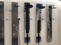 Panneau de douche en acier inoxydable 304 et alliage d'aluminium, colonne de douche au Design contemporain avec prix d'usine