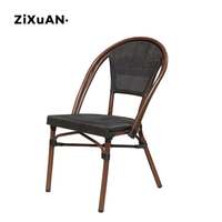 Chaise de pique-nique empilable en plastique et aluminium, petite villa, jardin, café, salle à manger, meuble d'extérieur