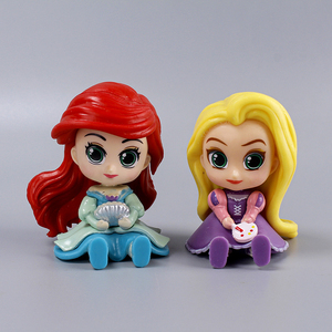 Jouets en résine PVC de haute qualité Action & toy 6 styles grands yeux belle fille posture assise figurines anime décoration de voiture <span class=keywords><strong>Ariel</strong></span> - Product Image 5