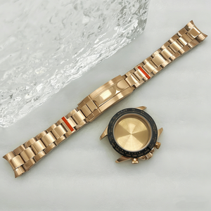 Boîtier de montre multifonction en acier inoxydable noir, or rose et argent, 39 mm, avec verre saphir, pièces en céramique, <span class=keywords><strong>cadran</strong></span> de 29,5 mm, mouvement VK63A - Product Image 4