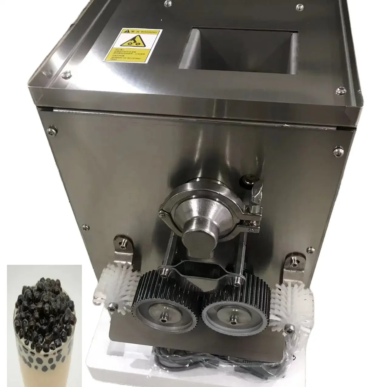 Otomatik boba inciler yapma makinesi küçük kabarcık çay çilek haşhaş boba makinesi şekillendirme makinesi