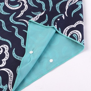 Áo choàng lông cừu có thể đảo ngược với áo choàng dễ mang theo Khăn tắm biển để sử dụng tại nhà Kỹ thuật in - Product Image 2