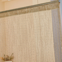 Franges de rideaux ignifuges métalliques pour la décoration de mariage, rideaux résistants aux flammes avec pompons