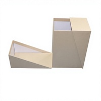 Boîte cadeau rigide de luxe personnalisée en gros, boîte d'emballage en carton à découpe diagonale unique pour les fabricants de produits de soin de la peau, de cosmétiques et de parfums