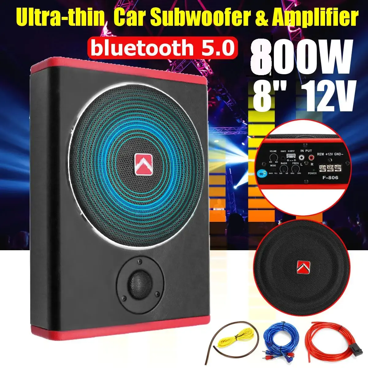 800W Inch Car Audio Subwoofers Digital Amplifier Car Audio Power