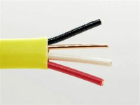 Câble de construction NM-B (NM-90) 300V 90°C en cuivre isolé PVC, indice de protection IP67, basse tension, 2/3/4 conducteurs pour câblage résidentiel