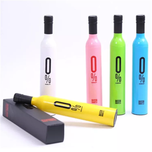 Promotional Wholesale Cheap 3 Folding, Water <b>Wine</b> Umbrellas <b>Bottle</b> Shape Gift Sun Rain Pocket Umbrella With Custom Printed Logo - Product Image 2