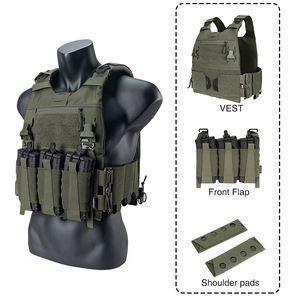 IDOGEAR porta piastra a sgancio rapido gilet tattico 3.0 FCSK con marsupio Mag e fornitura di autodifesa FERRO fibbia - Product Image 1