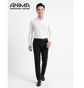 Chemise pour homme de qualité supérieure du Vietnam, en bambou respirant, séchage rapide, col classique, tenue pour réunion d'affaires - Product Image 1