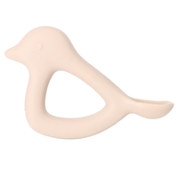 Cuillère d'apprentissage en silicone en forme d'oiseau pour bébé, ustensile d'alimentation facile à saisir pour tout-petits, couverts d'apprentissage pour la maison