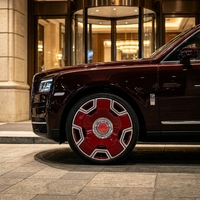 Jantes en alliage forgé sur mesure, 1 pièce, rouge bonbon, pleine face, Aero Disc, 20, 21, 22 pouces, 5x112, 5x120, 5x130, pour Mercedes Classe S Maybach