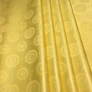 Chất lượng combed sợi bazin Riche shadda bông Jacquard thổ cẩm vải đồng bằng nhuộm sợi ngang cho bộ đồ giường nhà dệt - Product Image 3