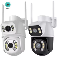Usine d'origine suivi automatique 6Mp PTZ Wifi extérieur CCTV sécurité réseau Ptz caméra double objectif Wifi sécurité Ip Icsee Ptz caméra