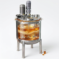 Homogénéisateur mélangeur HUAZHIYI 300L en acier inoxydable SUS304 avec capacité de chauffage 380V pour le mélange de peintures, aliments et produits chimiques