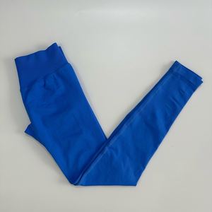 कोई लोगो लेगिंग वाली महिलाओं को कम रिबन बैंड स्क्रैच बॉटम निर्बाध योग पैंट जिम लेगिंग फिटनेस स्किंग खिंचाव कसरत - Product Image 3