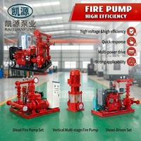 Ensemble de pompes à incendie EDJ haute pression avec moteur électrique, moteur diesel, pompe jockey, équipement de lutte contre l'incendie, matériau en acier inoxydable