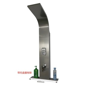 Campus <b>Shower</b> Column Temperature Controlled Rain <b>Shower</b> 400mm With <b>Tray</b> Shelf For Bathhouse Use - Product Image 1