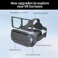 2023新款VR耳机3D眼镜耳机头盔vr兼容游戏视频盒虚拟现实Gafas