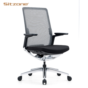 <span class=keywords><strong>Chaise</strong></span> de bureau ergonomique pivotante de luxe blanche avec appui-tête et dossier haut, vente en gros d'usine - Product Image 2