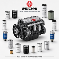 1000424655 612600070506 Filtro de Aceite Original Weichai para Motor WP10 WP12 WD615 para Repuestos de Camiones SHACMAN SINOTRUK