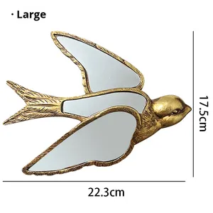 Art Deco matrimonio eco-friendly resina sfondo appesa da parete animale farfalla libellula <span class=keywords><strong>specchio</strong></span> decorativo - Product Image 6