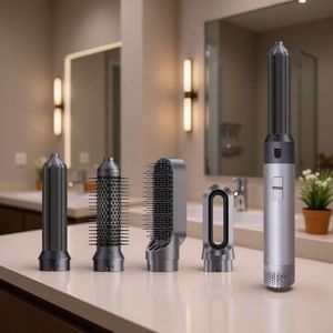Sèche-cheveux électrique en plastique <span class=keywords><strong>SUPERA</strong></span> Ionic 6-en-1 60 000 tr/min 1000W, brosse à air chaud, bouclage, lissage, 3 vitesses, 3 températures - Product Image 2