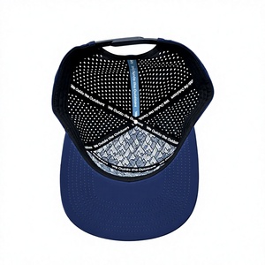 Vietnam Fast Production Custom Logos Waterproof 7 Panel Perforated Golf Hat Quick Dry Performance Rope Laser Cut <b>Caps</b> Tee Holder - Product Image 5
