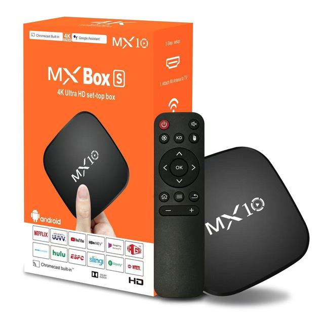2026 New MX10 High Definition Network TV Box, RK3228A Processor, Android 10 4K Ultra HD Wireless WiFi Home Media Player