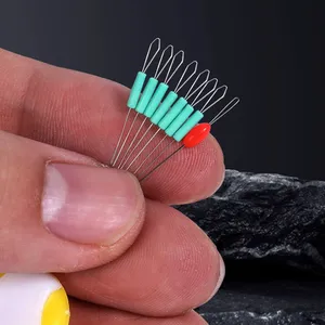 Nuevo a granel competitivo cabeza plana goma espacio frijol 7 + 1 hierba verde espacio frijol equipo de pesca - Product Image 5