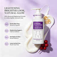 Crème éclaircissante blanchissante en gros pour le visage à la vitamine C, pour tous types de peau, éliminateur de taches brunes, atténue les décolorations et unifie le teint